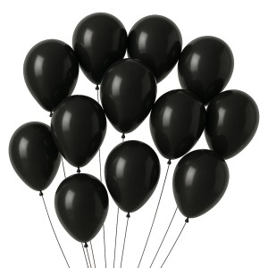 GLOBOLANDIA GLOBOS COLOR 12" NEGRO x 25u
